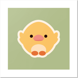 Yellow chicken Posters and Art